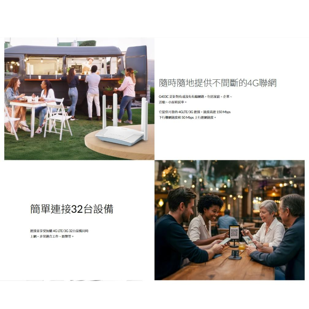 D-Link 友訊 G403C 4G LTE N300 無線路由器 路由器 分享器 SIM卡 台灣製造 光華商場-細節圖3