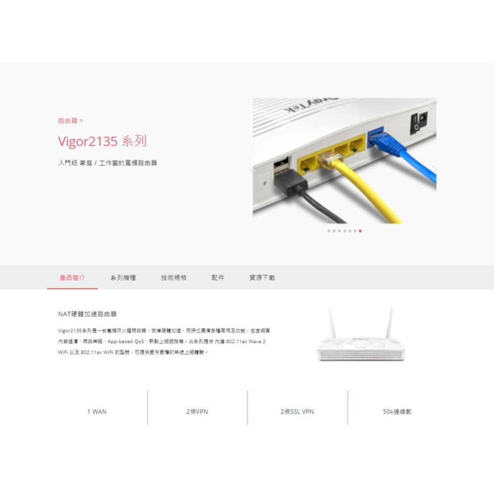 DrayTek 居易 Vigor2135ac 無線寬頻路由器  Vigor 2135ac 路由器 Wifi 分享器 光華-細節圖3