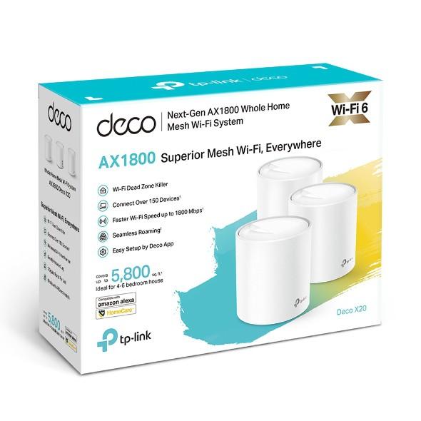 折扣碼【現貨免運】TP-Link Deco X20 AX1800 Mesh 雙頻 3入 路由器 WiFi6 網路 分享器-細節圖8