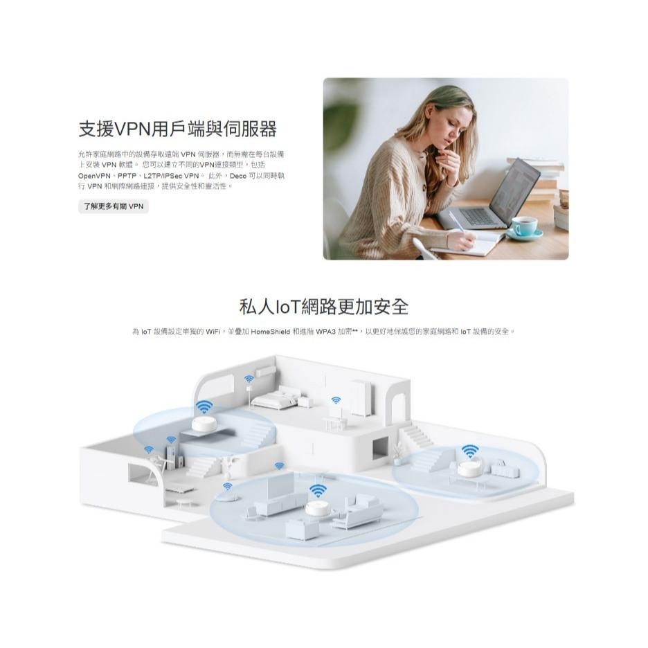 tp-link Deco BE22－BE3600 WiFi 7 完整家庭 MESH 系統 路由器 分享器 光華商場-細節圖7