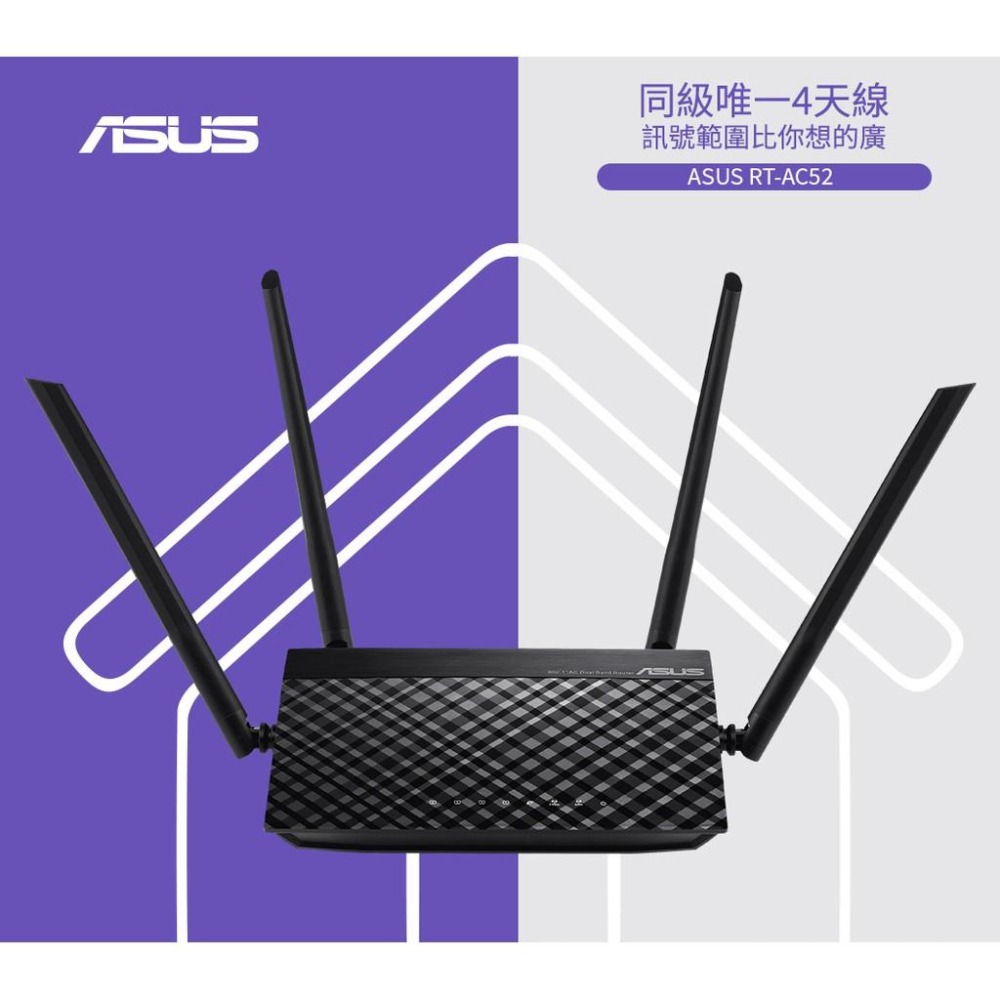 【現貨熱銷】ASUS 華碩 RT-AC52 AC750 四天線 雙頻無線 WIFI 路由器 分享器 光華商場 公司貨-細節圖3