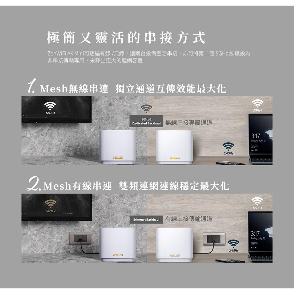 【熱銷安裝】ASUS 華碩 ZENWIFI-MINI-XD4-WH 分享器 WIFI6 MESH 路由器 PLUS-細節圖6