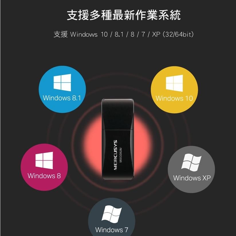 Mercusys 水星網路 MW300UM 300Mbps wifi網路 USB 迷你 無線網卡 光華商場 公司貨-細節圖6