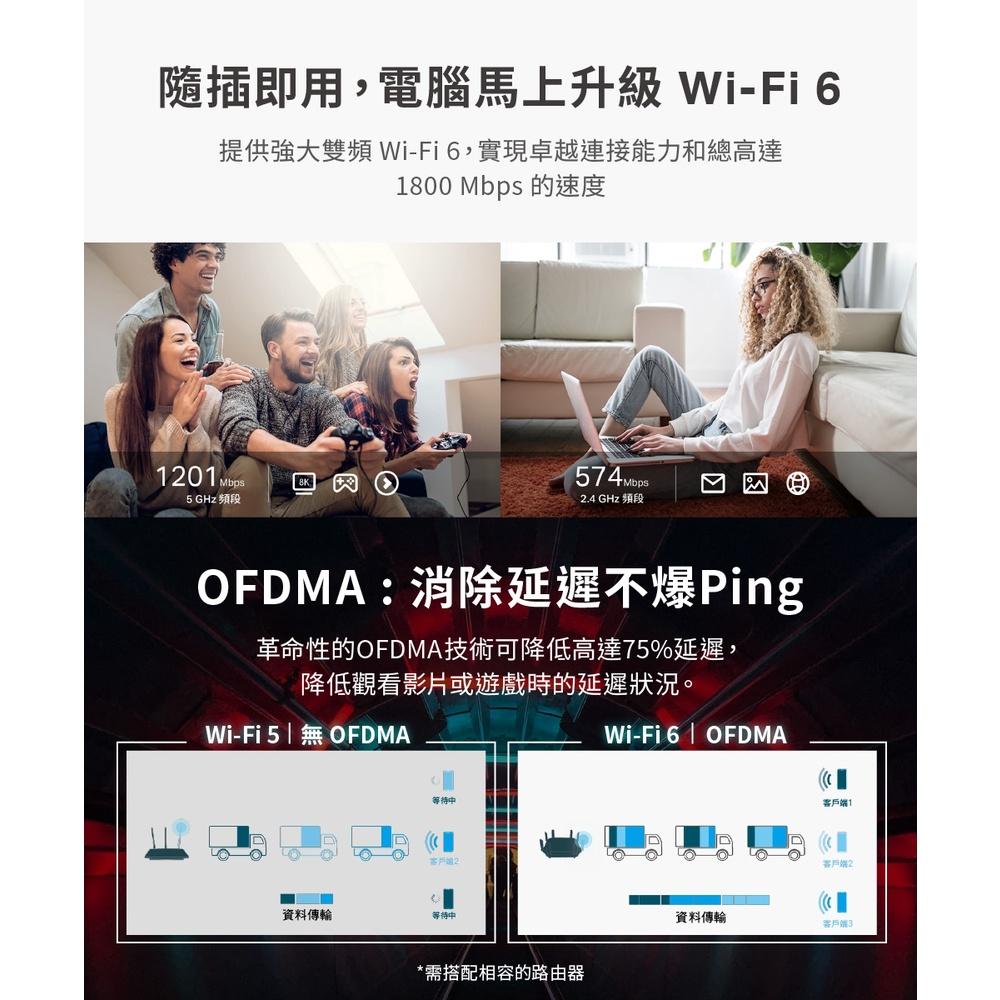 TP-Link Archer TX20U Plus AX1800 高增益雙天線 雙頻WiFi6 wifi6網卡 無線網卡-細節圖8