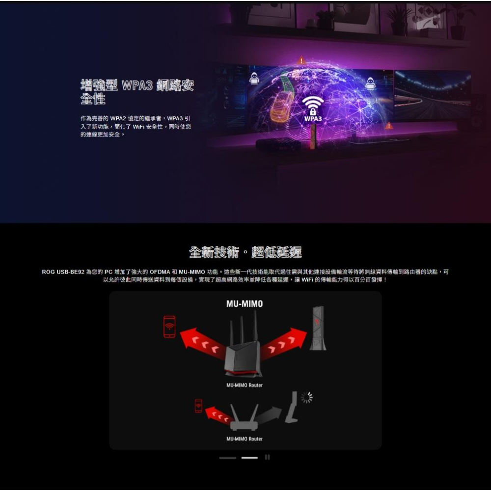 ASUS 華碩 ROG USB-BE92－BE6500 三頻 WiFi 7 USB 網路卡 無線網卡 USB網卡 光華-細節圖6