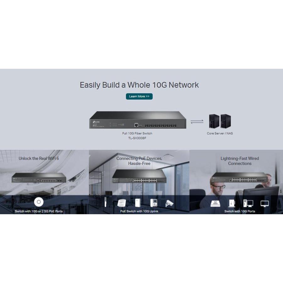 TP-Link TL-SX3008F JetStream 8-Port 10GE SFP+ L2+ 網管型交換機-細節圖5
