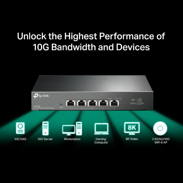 限量優惠【免運直出】TP-LINK TL-SX105 5 埠 10G 桌上型交換器 公司貨 光華商場-細節圖6