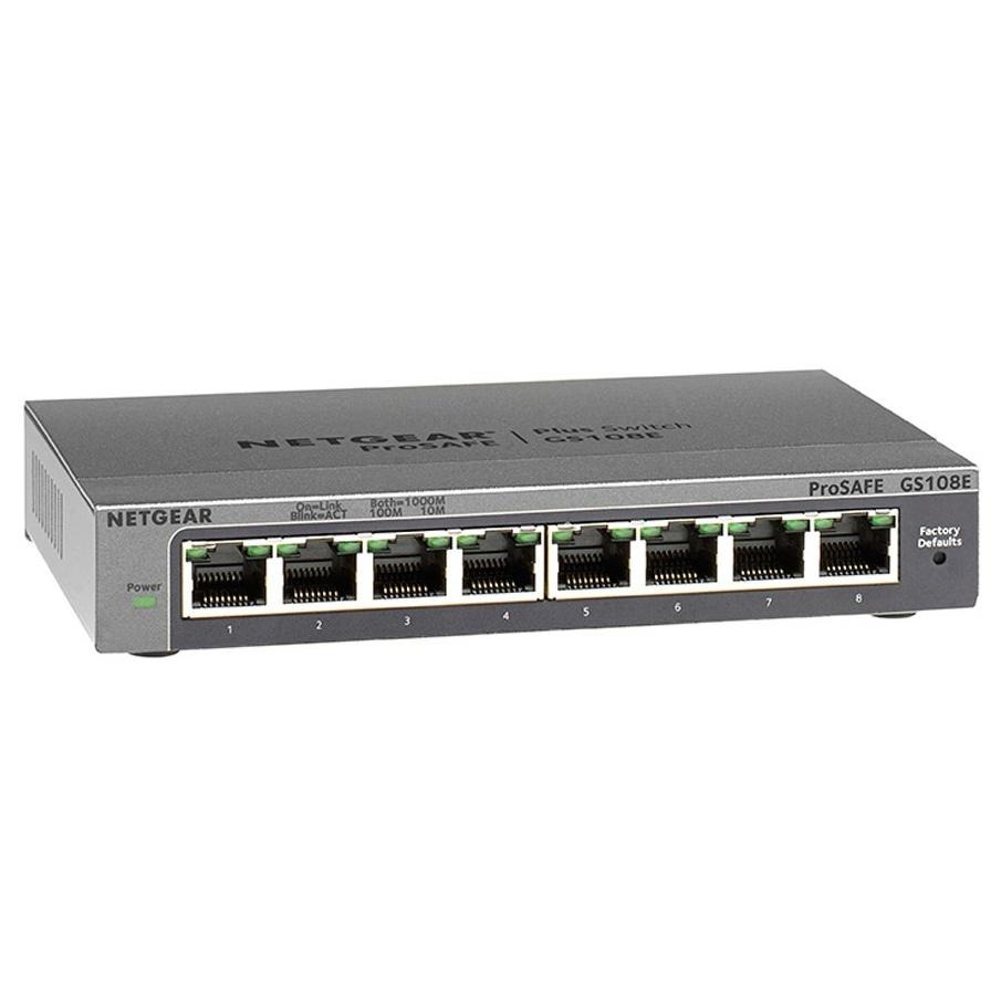 【免運直送】NETGEAR GS108E 8埠 Giga 簡易網管型交換器 公司貨 隨插即用 光華商場-細節圖2