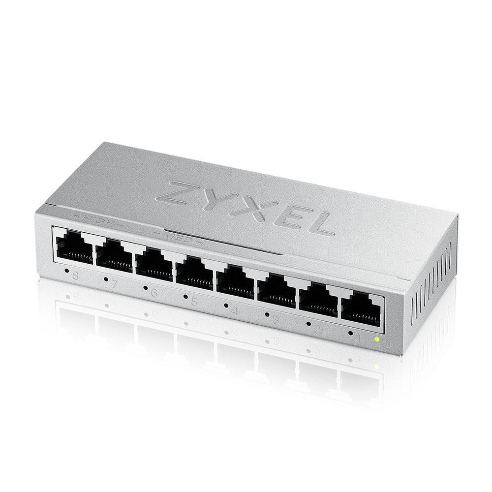 【免運直送】Zyxel 合勤 GS-108B V5 8埠 桌上型乙太網路交換器 鐵殼 8P GS-105B V3 光華-細節圖2