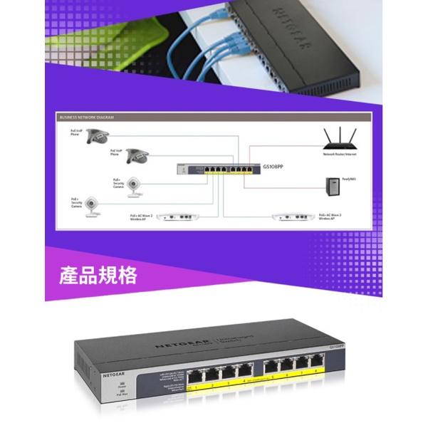 【免運直送】NETGEAR GS108PP 8埠 Giga 無網管 PoE/PoE+交換器 公司貨 含稅有發票 無風扇-細節圖4