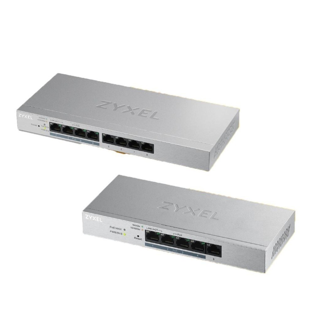 Zyxel 合勤 GS1200-5HP GS1200-8HP 網頁管理型 5埠 8埠 PoE 交換器 光華商場-細節圖2