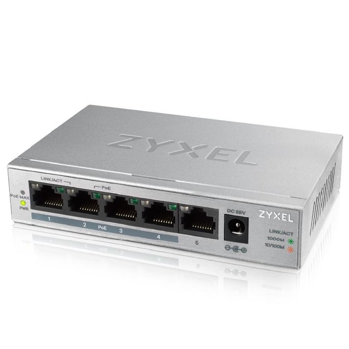 Zyxel 合勤 GS1005HP 無網管型 5埠 Gigabit PoE 交換器 金屬殼 公司貨 光華商場-細節圖2