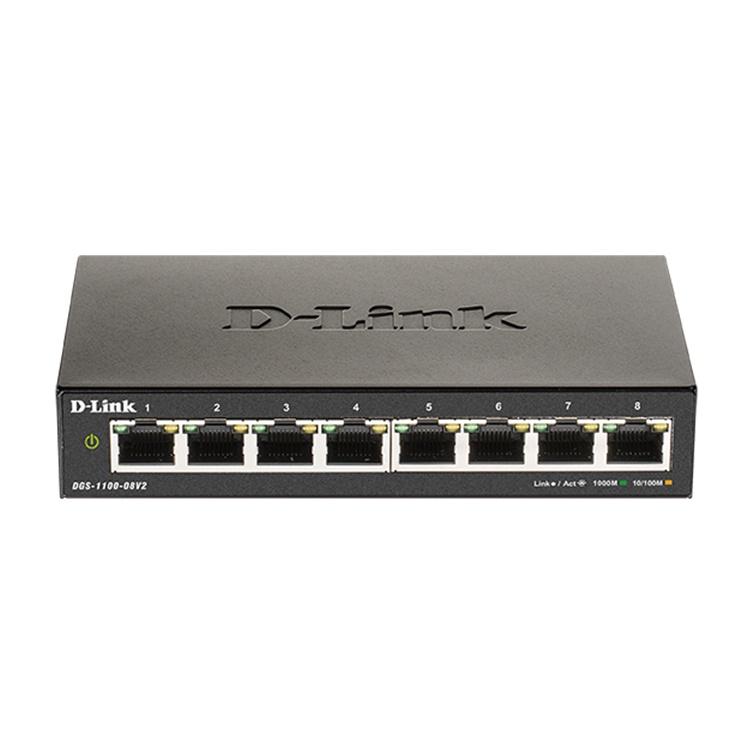 【台灣製造】D-Link 友訊 DGS-1100-08V2  8埠 簡易網管型交換器 網路交換器 交換器 光華商場-細節圖2