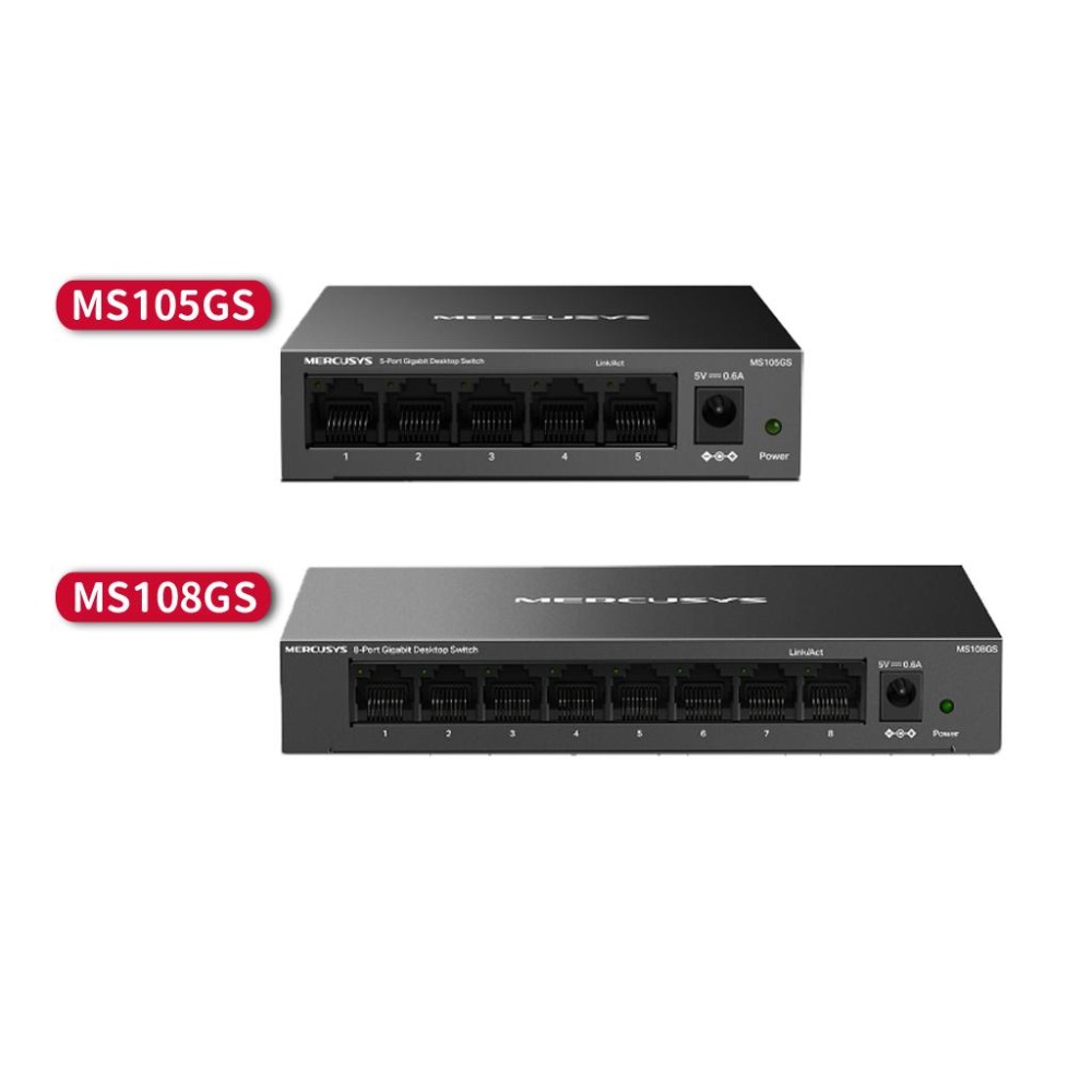 Mercusys 水星網路 MS108GS/MS105GS 5P/8P 5埠/8埠 桌上型交換器 集線器 交換器 光華-細節圖2