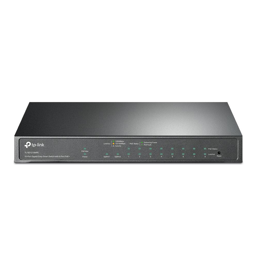 TP-LINK TL-SG1210MPE 10埠 Gigabit 簡易智慧型交換器 8埠 PoE+ 交換器 光華-細節圖2