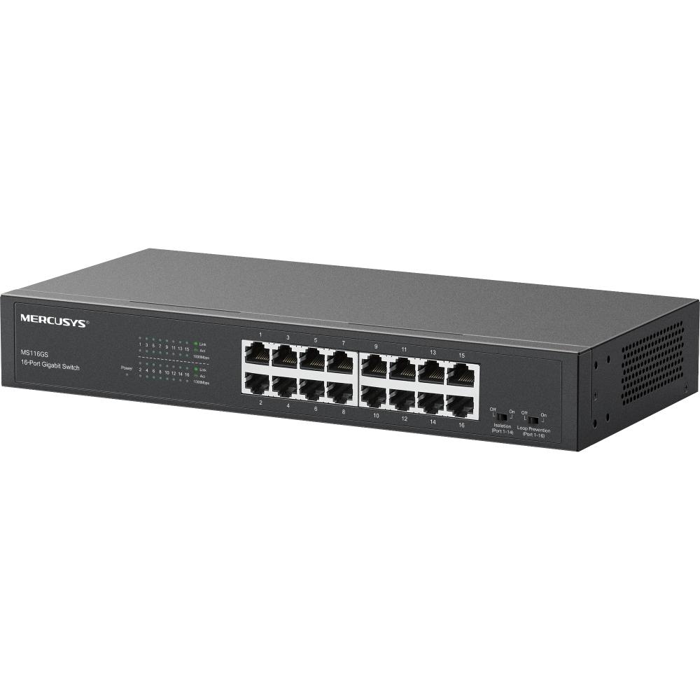 MERCUSYS 水星 MS116GS－16埠 Gigabit 桌面/機架式交換器 交換器 網路交換器 光華商場 公司貨-細節圖2