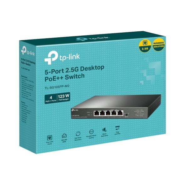TP-LINK TL-SG105PP-M2 5埠 2.5G 桌上型交換器 4埠 PoE++ 交換器 網路交換器 光華商場-細節圖3