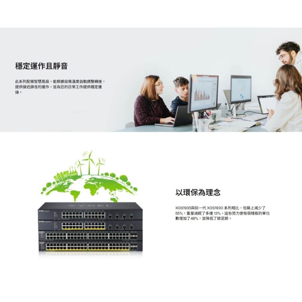 Zyxel 合勤 XGS1935-28HP 24埠 GbE Lite-L3 PoE 智慧型網管交換器 網路交換器 交換器-細節圖6