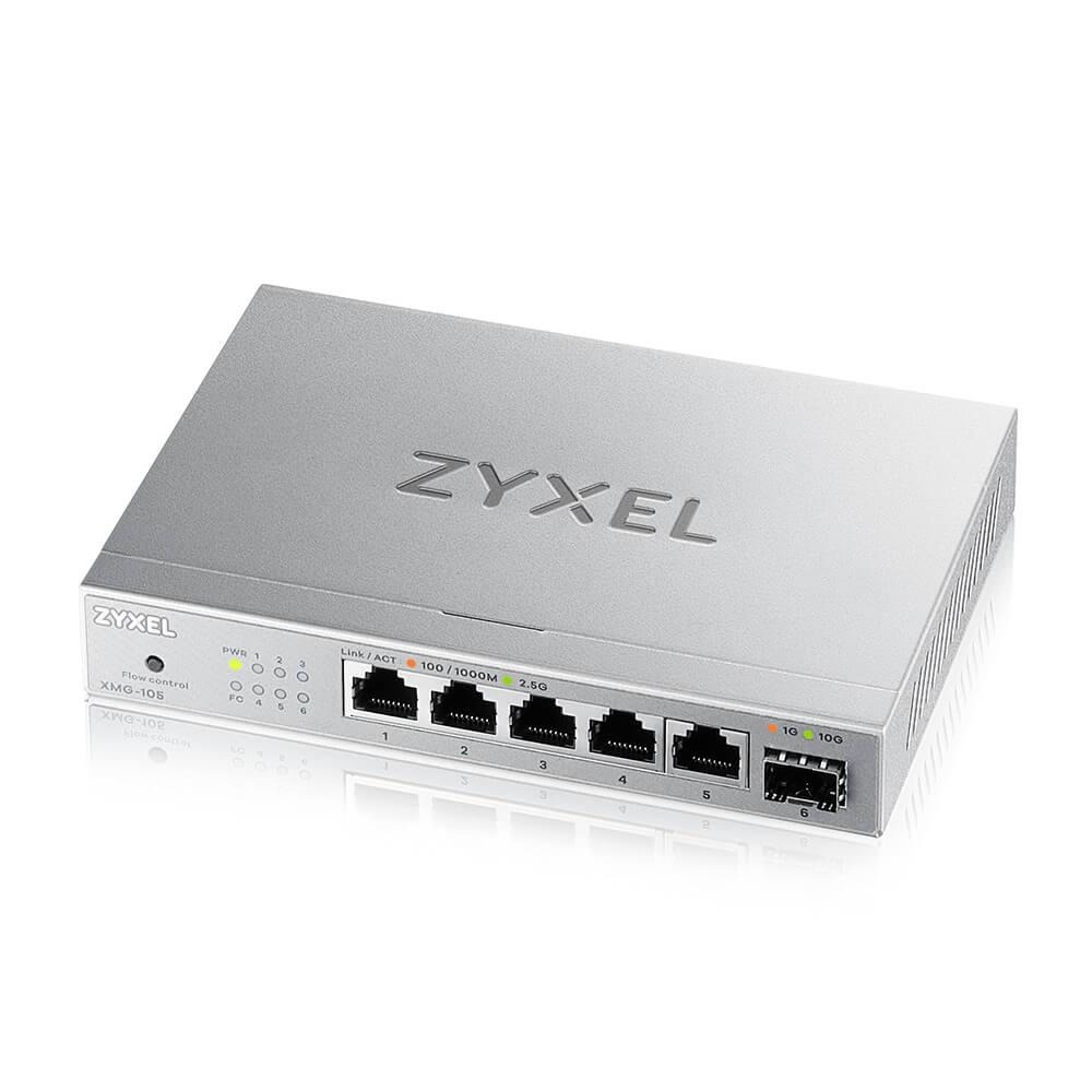 Zyxel 合勤 XMG-105－5埠2.5G + 1埠10G SFP+ 無網管交換器 交換器 XMG100 光華商場-細節圖2