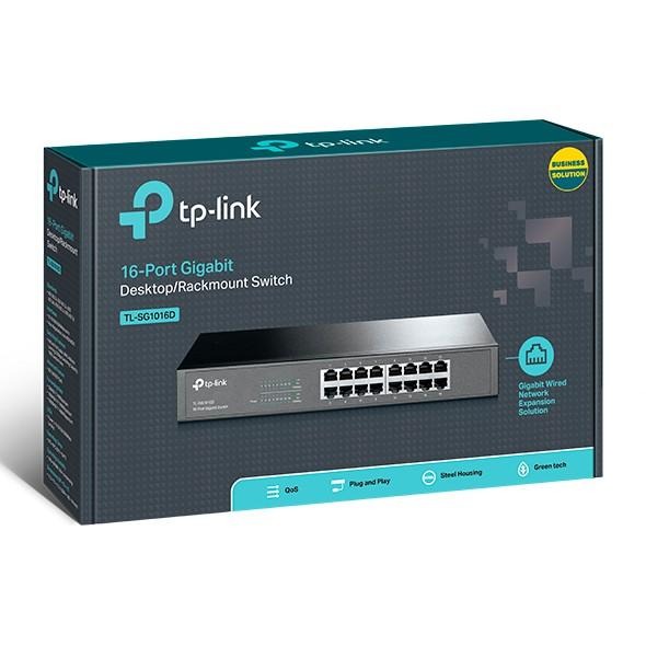 免運直送【現貨來了】TP-LINK TL-SG1016D 16 埠 Gigabit 交換器 TL SG1016D 16-細節圖2