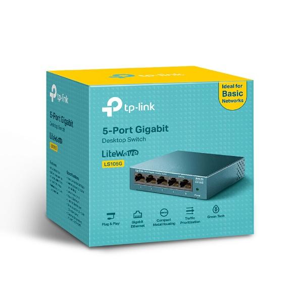 【現貨熱銷】TP-LINK LS105G 5埠 10/100/1000Mbps 桌上型交換器 乙太網路 隨插即用 公司貨-細節圖2
