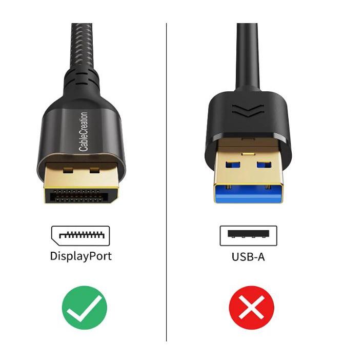 CableCreation 2米/3米 DP 公對公 2.0版8K 120Hz CC1094 CC1098 傳輸線-細節圖4