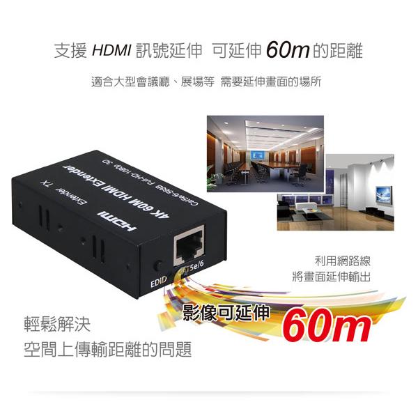 伽利略 HDR600U HDMI 4K2K 網路線 影音延伸器 60m 不含網路線 HDMI影音延伸器 光華商場-細節圖5