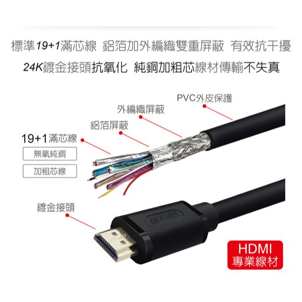 Digifusion 伽利略 CABLE4 4K@60 HDMI 影音傳輸線 10m 影音線 螢幕線 HDMI線 光華-細節圖4