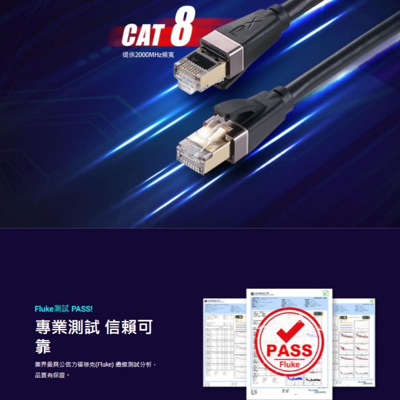 PX 大通 LC8－CAT.8 頂級真 ‧ 極速網路線 1m／2m／3m／5m／10m CAT8 網路線 RJ45 光華-細節圖3