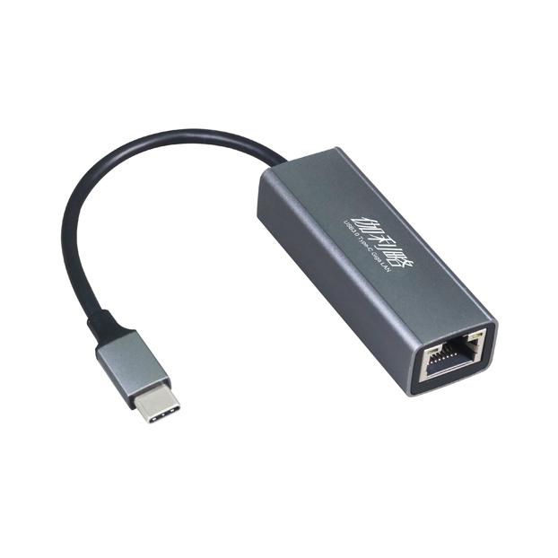 DigiFusion 伽利略 G-TM035－TYPE-C 轉 RJ45 鋁合金網路卡 USB-C 轉接器 光華-細節圖2