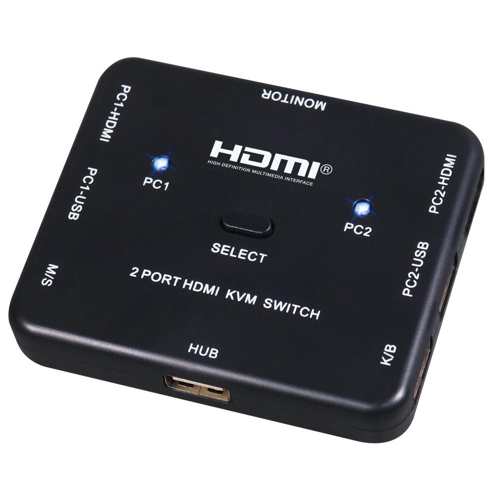 Digifusion 伽利略 HKVM2S HDMI KVM 電子式 電腦切換器 4K 2埠 KVM切換器-細節圖2