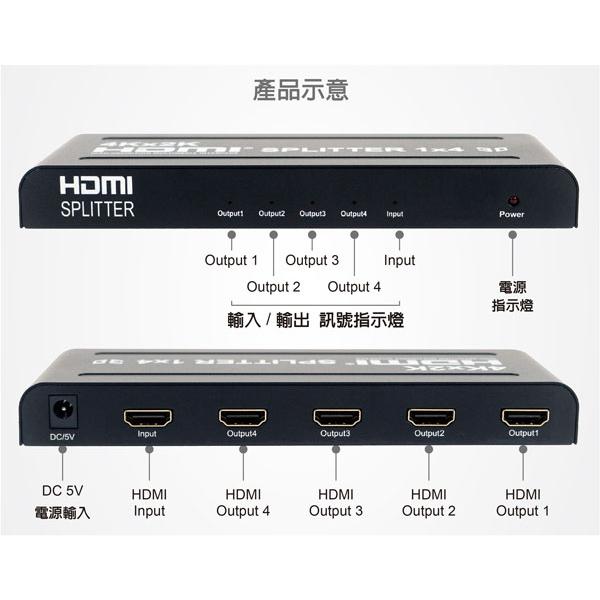 伽利略 HDS104A 4P HDMI 1.4b 4K2K分配器 HDMI影音分配器 影音切換器 1進4出 光華商場-細節圖7