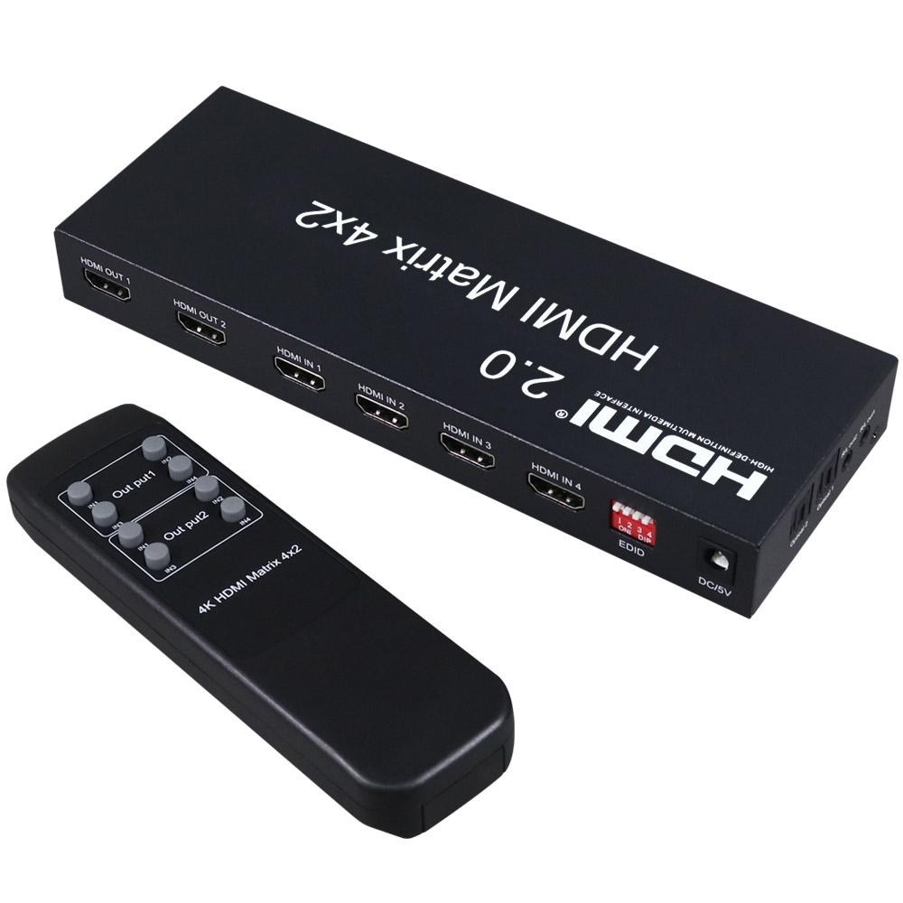 伽利略 HDS402B HDMI 2.0 4K/2K 矩陣 4進2出 影音 畫面 螢幕 切換器 轉換器 分配器 光華商場-細節圖2