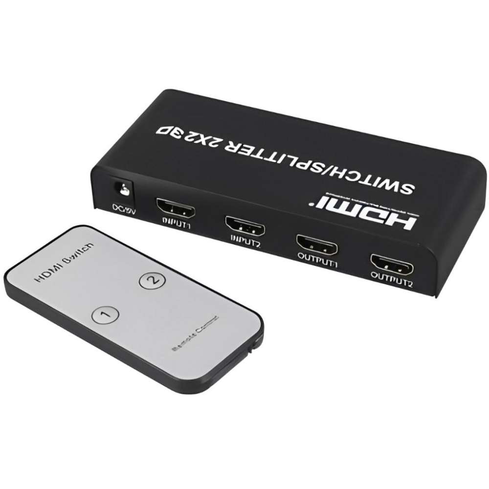 伽利略 HDS202B HDMI 2.0 4K/2K 影音分配器 2進2出 (規格升級) 畫面 螢幕 切換器 光華商場-細節圖2