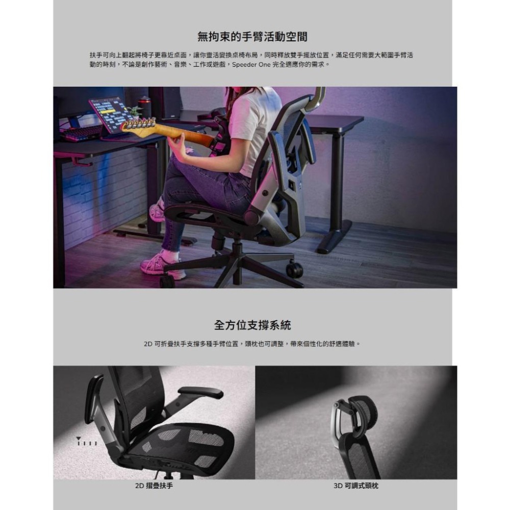 COUGAR 美洲獅 SPEEDER ONE 人體工學電競椅 電競椅 電腦椅 遊戲椅 人體工學椅 光華-細節圖5