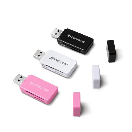 Transcend 創見 RDF5 高速USB 3.1 SD記憶卡雙槽 讀卡機 黑 白 粉【現貨熱銷】光華商場-細節圖2