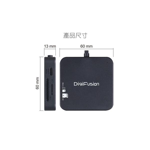DigiFusion 伽利略 CUHR2C 4in1多功能轉接器 Type-C/HDMI/讀卡機/PD 快充 光華商場-細節圖7