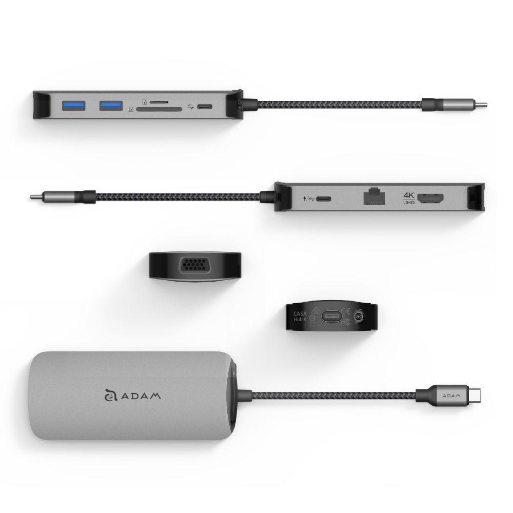 ADAM 亞果元素 CASA HUB X Type-C USB3.1 10合1 多功能集線器 集線器 HUB 光華-細節圖4