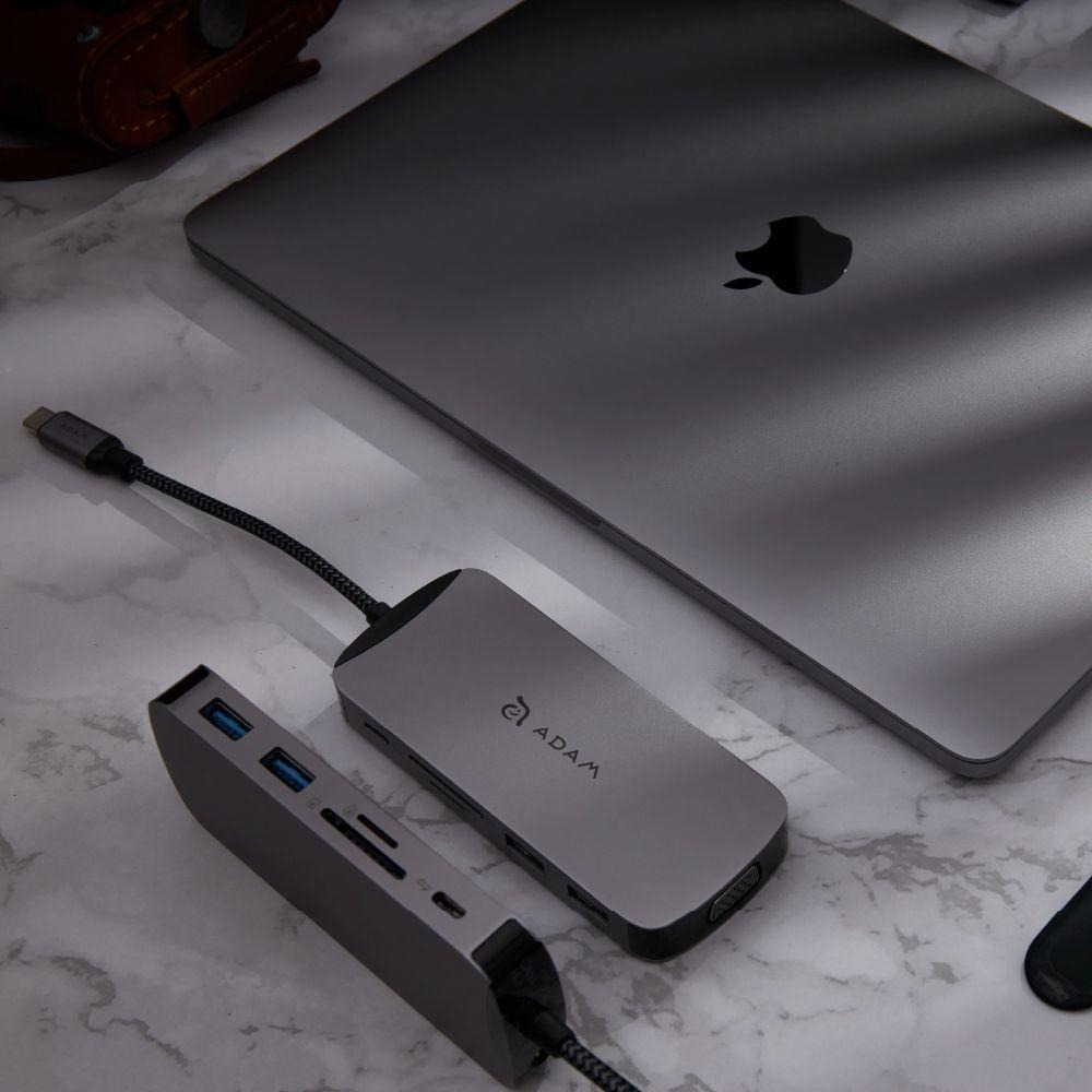 ADAM 亞果元素 HUB X－Type-C USB3.1 10合1 多功能集線器 集線器 HUB 光華-細節圖7