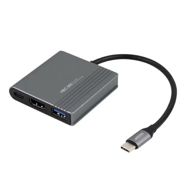 Intopic 廣鼎 HBC-365 三合一 Type-C 多功能轉接器 HDMI USB HUB 集線器 光華-細節圖2