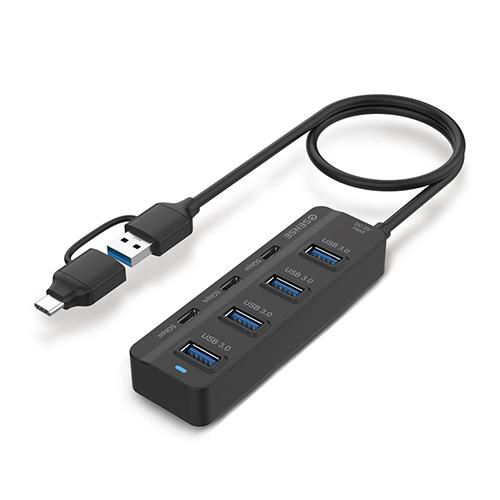 Esense 逸盛 B743 7埠 USB A+C 集線器 4xUSB-A/2xUSB-C HUB USB擴充 光華-細節圖2