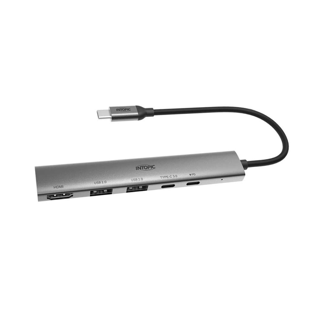 Intopic 廣鼎 HBC-665 五合一多功能 Type-C 轉接器 USB-C HDMI HUB 集線器 光華-細節圖2