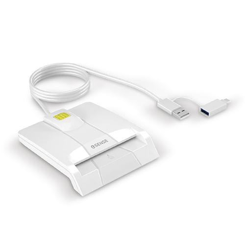 Esense 逸盛 CR7 Type-C雙用ATM智慧晶片讀卡機(白) 晶片讀卡機 ATM讀卡機 讀卡機 光華商場-細節圖2