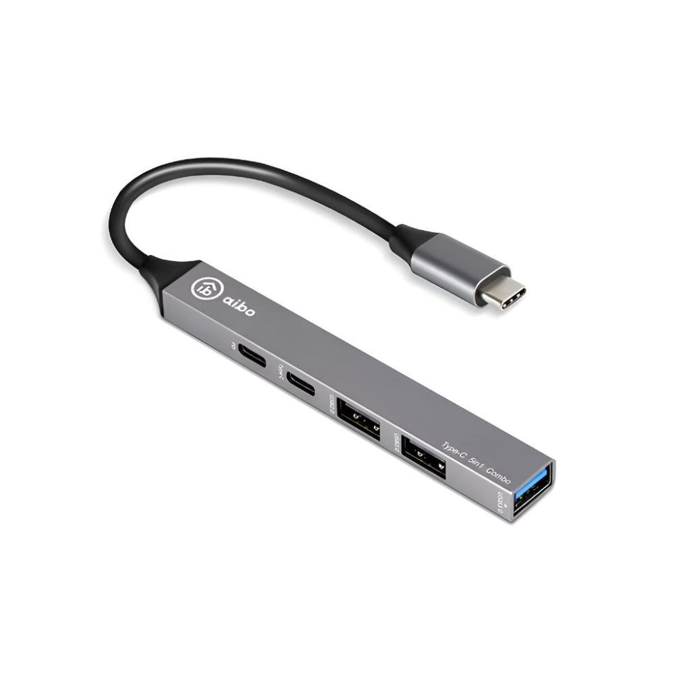 aibo 鈞嵐 CA-USBC-TP5－Type-C 五合一多功能擴充器  PD 100W USB-C HUB 集線器-細節圖2