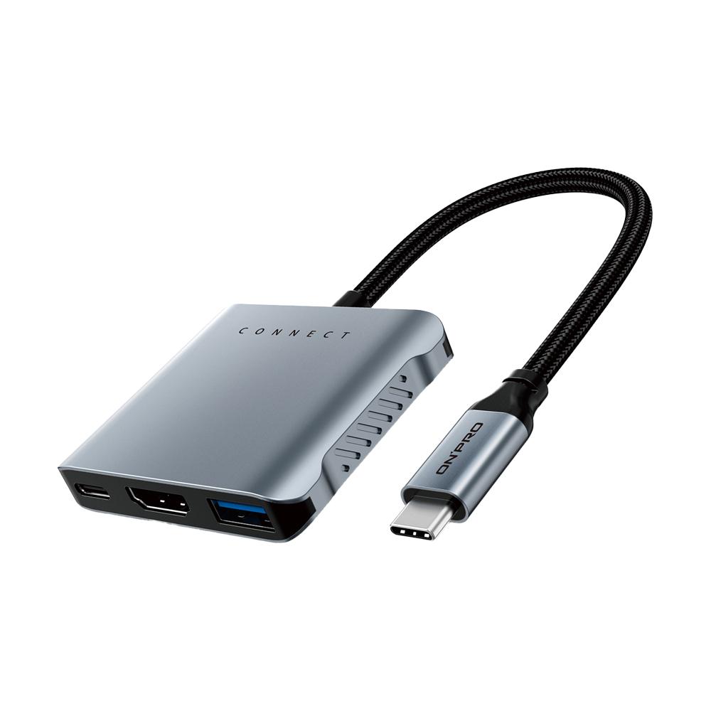 ONPRO ARK01－USB-C HUB 5合1多功能集線器 PD 140W／HDMI 4K HUB 集線器 光華-細節圖2