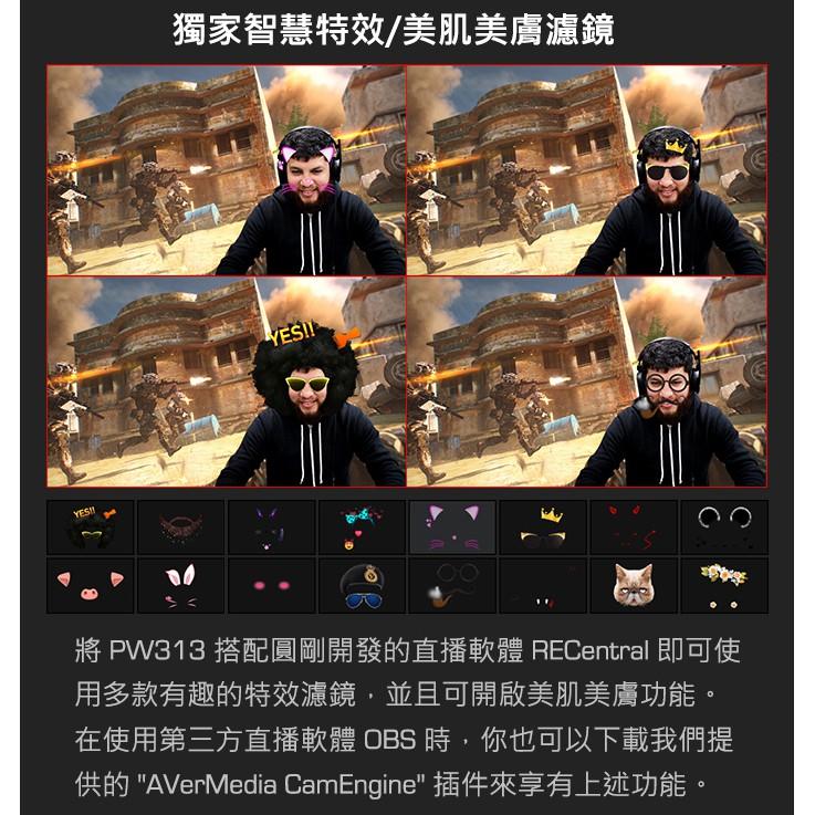 AVerMedia 圓剛 PW313 Live Streamer CAM 1080p 攝影機 直播 視訊 光華商場-細節圖7