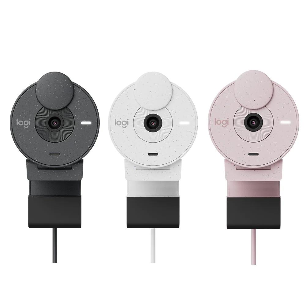 Logitech 羅技 BRIO 300 網路攝影機 珍珠白 玫瑰粉 Full HD 1080p 光線校正 光華商場-細節圖2