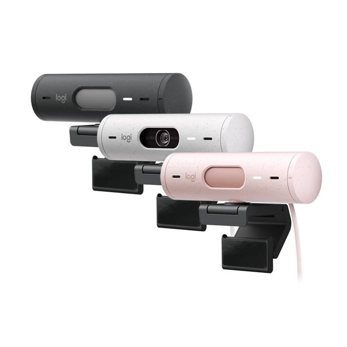 Logitech 羅技 BRIO 500 網路攝影機 石墨灰 玫瑰粉 珍珠白 Full HD 超廣角 視訊攝影 公司貨-細節圖2