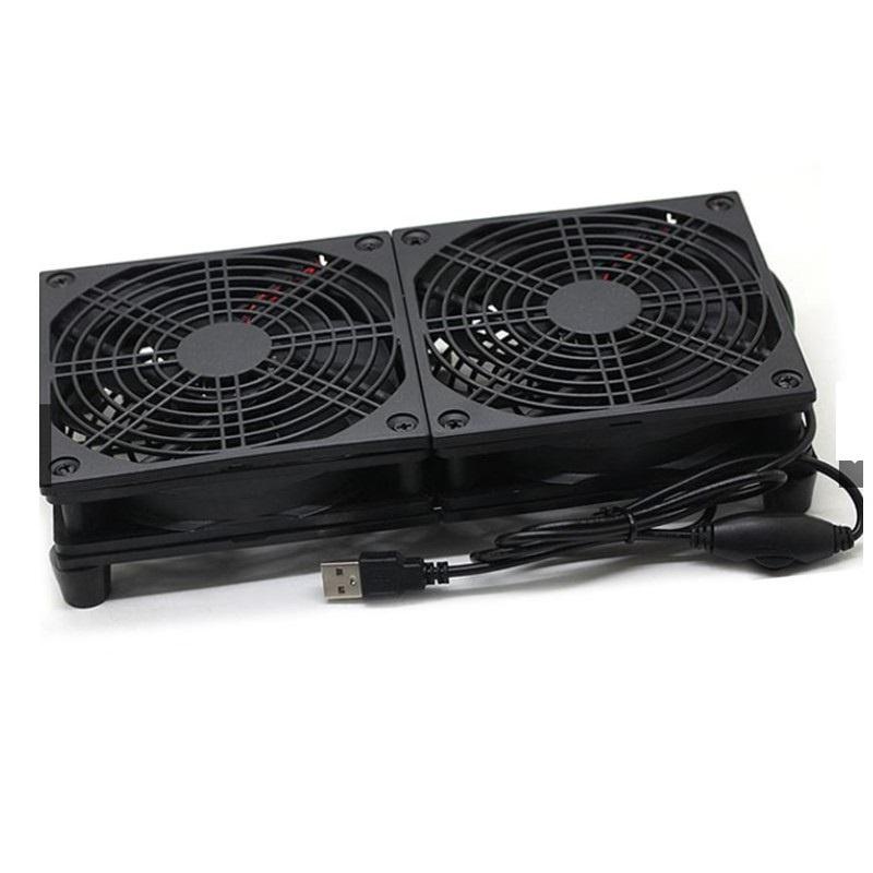 【現貨熱銷】路由器 分享器 散熱風扇 路由器風扇 雙風扇 散熱器 USB TYPE-A 5V 光華商場-細節圖5