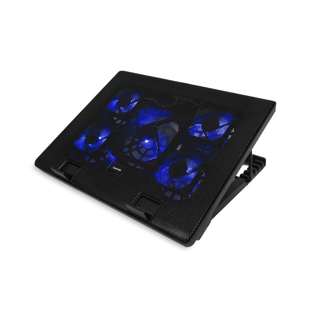 Esense 逸盛 E-C11 冷光五風扇筆電散熱墊 22-WNF011BK 散熱器 筆電 風扇 公司貨【現貨熱銷】-細節圖2